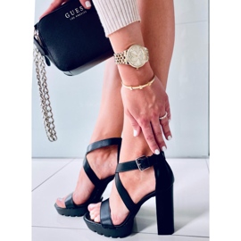 Sandaalit Spencer Black -alustalla musta 2