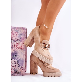 Lewski Shoes Muodikkaat pumput lavalla ja tanko Lewski-kengät 3197 beige 1