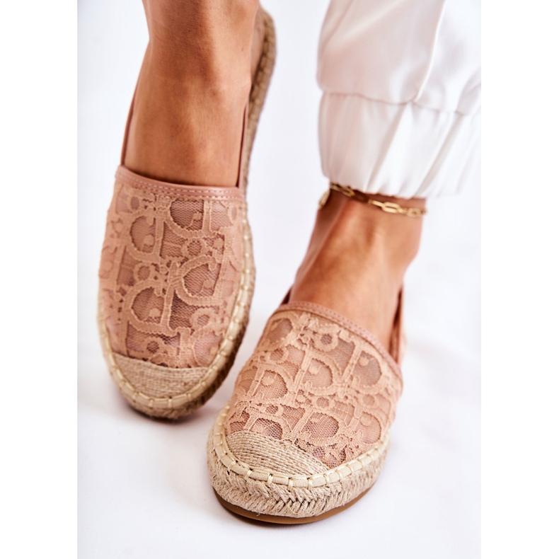 S.Barski Klassiset naisten harjakattoiset Espadrillit Nude Catris beige 2