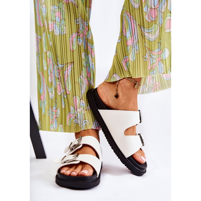 PJ1 Naisten klassiset valkoiset tossut Weston valkoinen 2