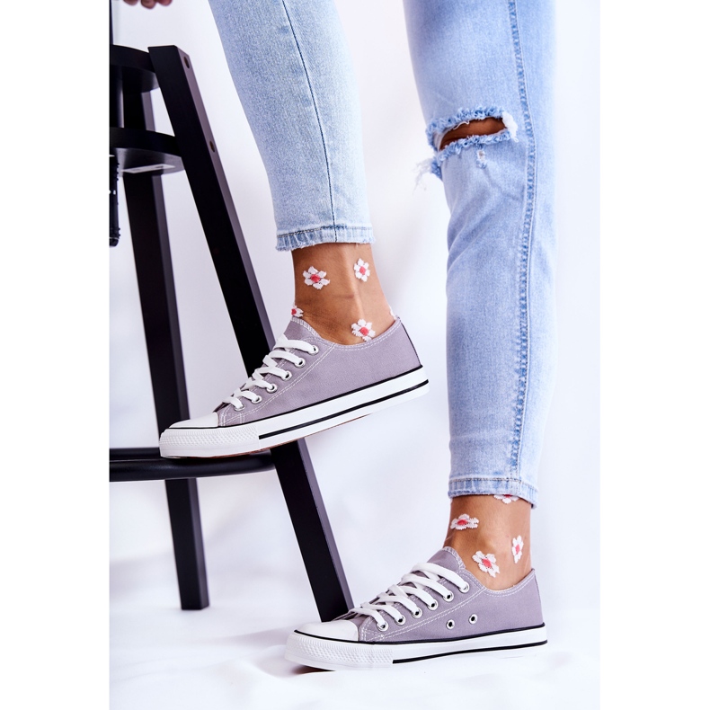 PJ1 Naisten klassiset tennarit, sidottu harmaa, ole minun 2