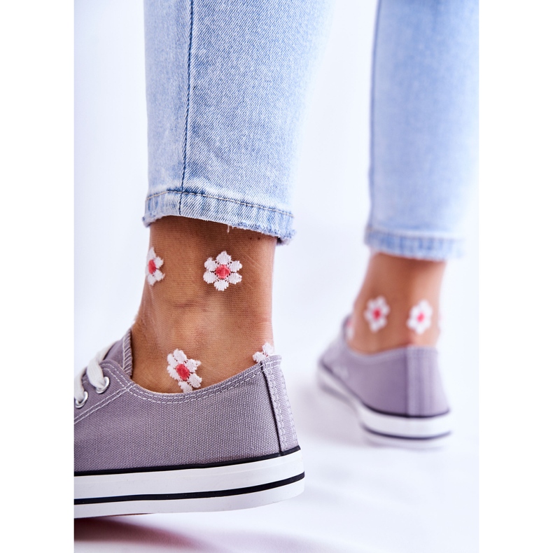 PJ1 Naisten klassiset tennarit, sidottu harmaa, ole minun 1