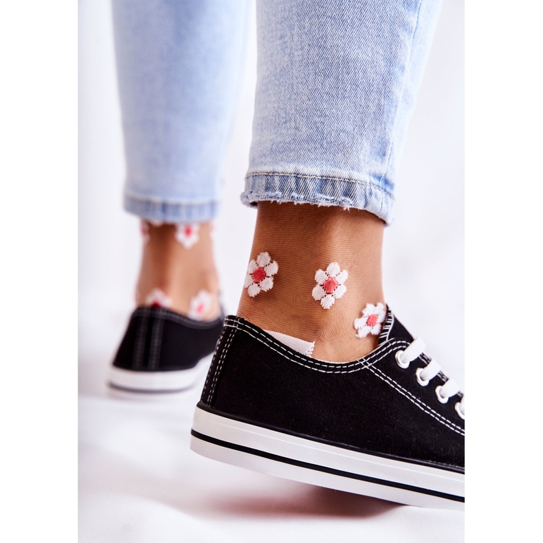 PJ1 Naisten klassiset tennarit, sidotut mustat, ole minun 2