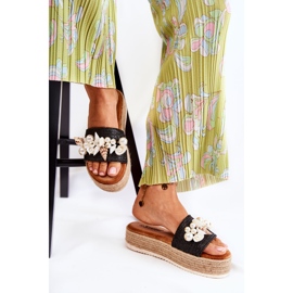 PS1 Naisten tossut alustalla kuorilla musta Tolia 2