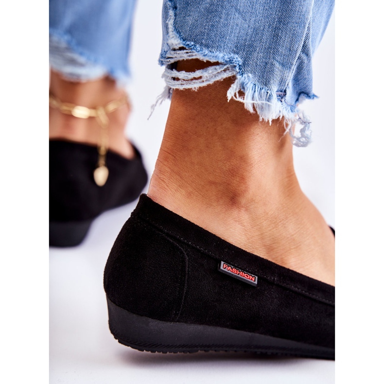 PH1 Naisten mokkanahka, musta Wedge Loafers La Cava 2