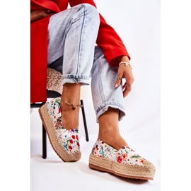 FS3 Muodikkaat Slip-On Espadrillit valkoisissa Morice-kukissa valkoinen monivärinen 2