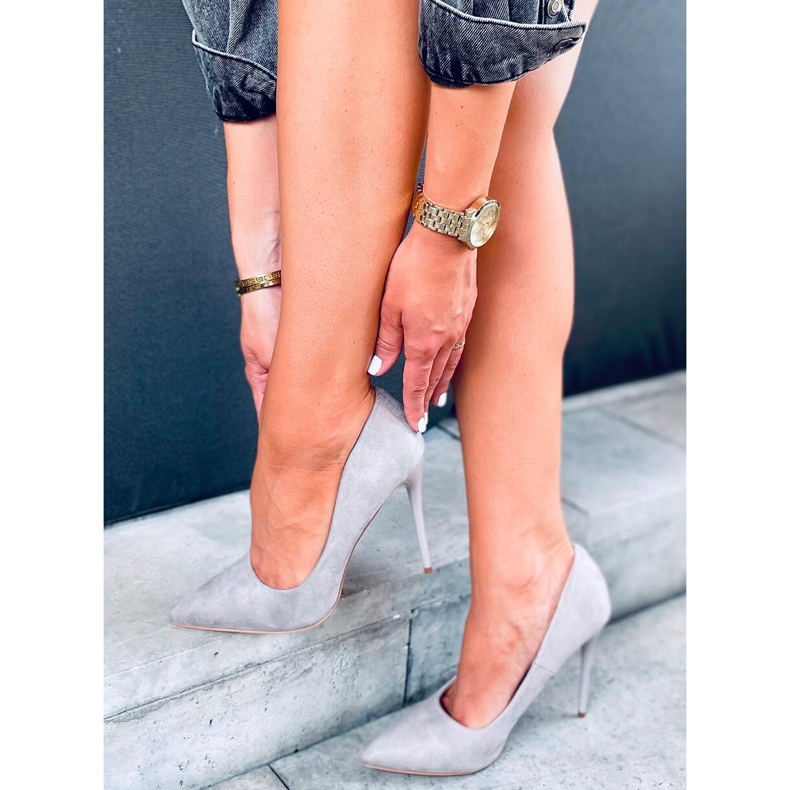 Pumput Valeria Greyn tikkakorkokengässä harmaa 2