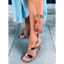 Sandaalit korkokengissä Amanda Champagne vaaleanpunainen 1