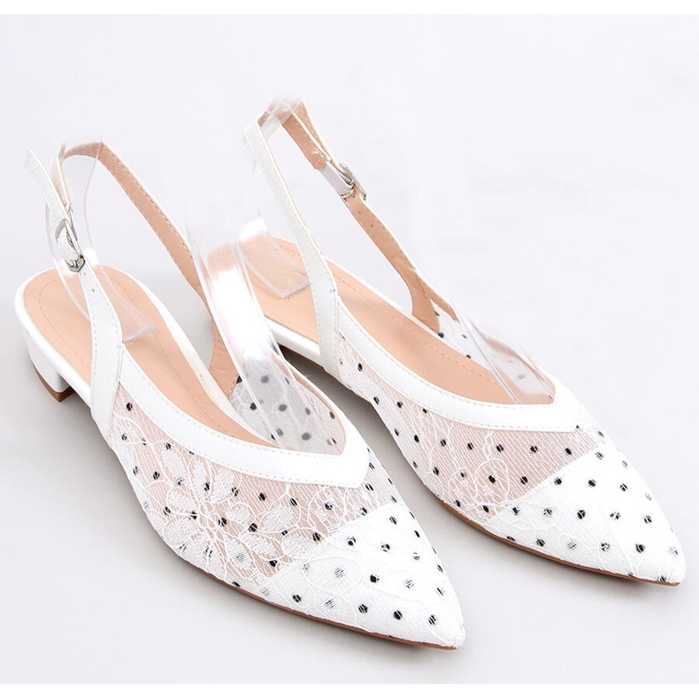 Pitsiballerinat ilman kantapäätä Margo White valkoinen 1