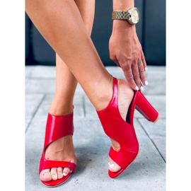 Jessica Red korkokengät sandaalit punainen 1