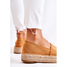 PG1 Naisten espadrillit Camel Marise -alustalla ruskea 2