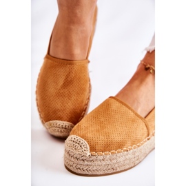 PG1 Naisten espadrillit Camel Marise -alustalla ruskea 1