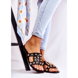 PG1 Naisten klassiset tossut koristeilla musta Scotlyn 1