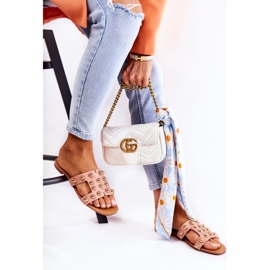 PG1 Naisten klassiset tossut koristeilla Pink Scotlyn vaaleanpunainen 2