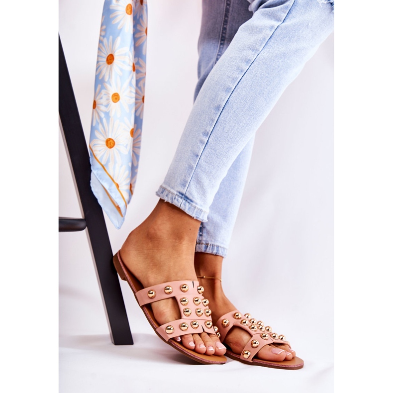 PG1 Naisten klassiset tossut koristeilla Pink Scotlyn vaaleanpunainen 1