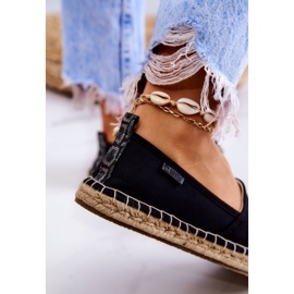 Naisten klassiset espadrillit Big Star JJ274952 musta beige 4