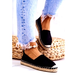 Naisten klassiset espadrillit Big Star JJ274952 musta beige 2