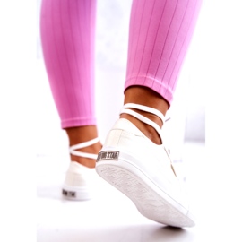 Naisten tennarit Big Star JJ274095 Valkoiset tennarit valkoinen 3