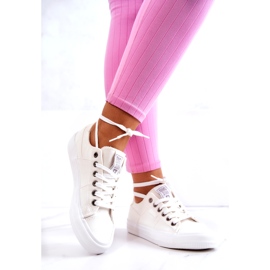 Naisten tennarit Big Star JJ274095 Valkoiset tennarit valkoinen 1