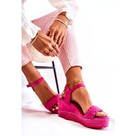 FB2 Suede Wedge Sandaalit Fuchsia Gabriel vaaleanpunainen 3