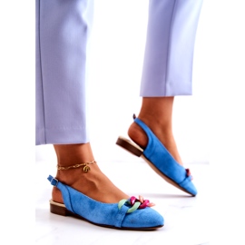 Lewski Shoes Mokkabalerinat ketjulla Lewski-kengät 3125 Sininen monivärinen 2