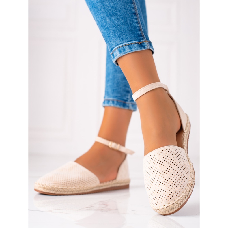 SHELOVET Avoimet espadrillit ruskea 2