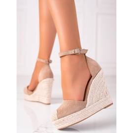 SHELOVET Espadrilles On Wedge Sandaalit beige 2
