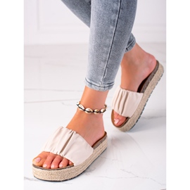 SHELOVET Naisten Espadrilles-tossut beige 1