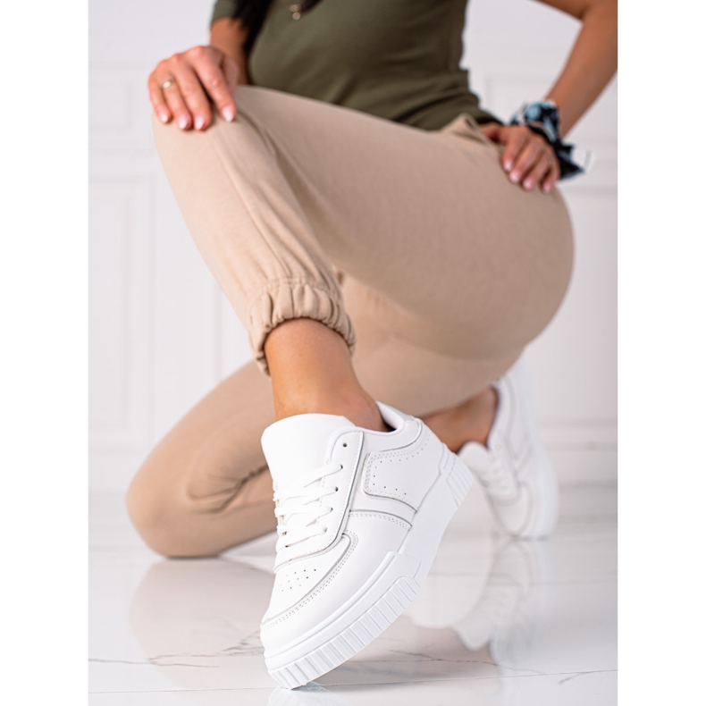 SHELOVET Valkoiset lenkkarit valkoinen harmaa 1