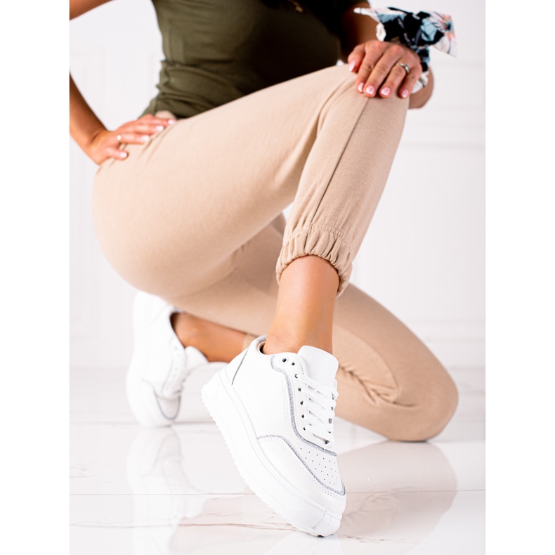 SHELOVET Tennarit, joissa hopea valkoinen 1