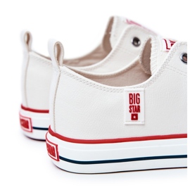 Miesten nahkalenkkarit Big Star JJ174069 valkoinen 4