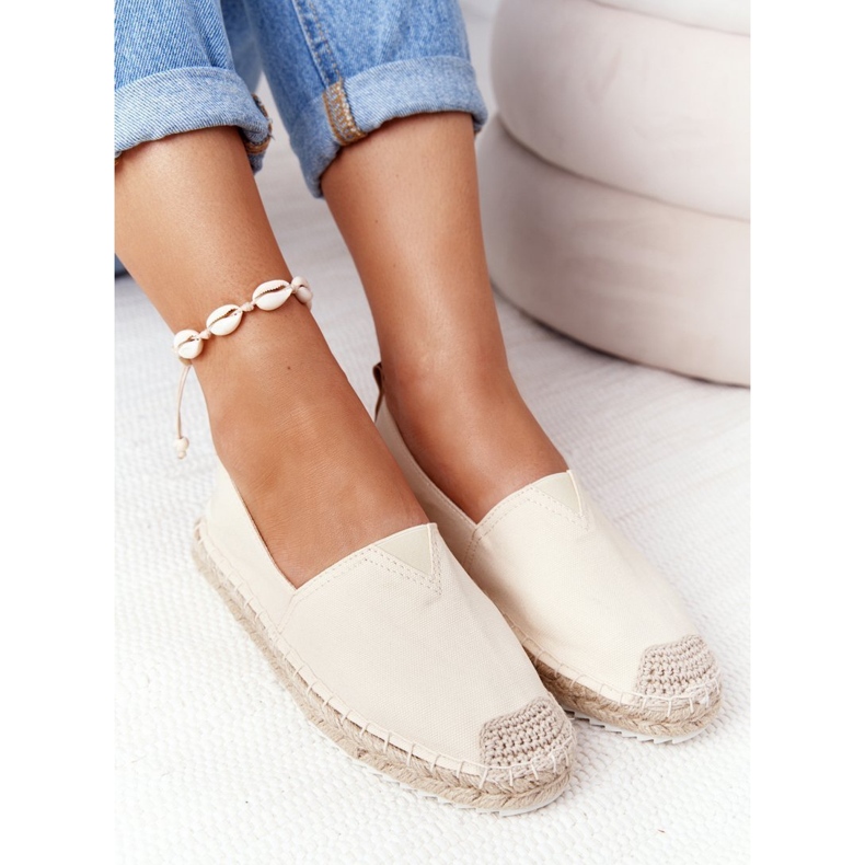 Espadrillot punotulla pohjalla Big Star HH274501 Beige 2