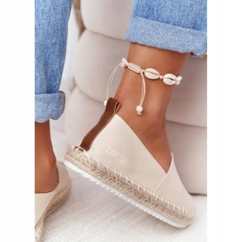 Espadrillot punotulla pohjalla Big Star HH274501 Beige 4