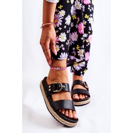 FB1 Muodikkaat naisten mustat Penelope-tossut 1