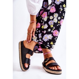 FB1 Muodikkaat naisten mustat Penelope-tossut 2