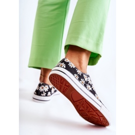 PS1 Naisten matalat lenkkarit kukilla Janey Black musta 1