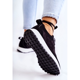 PG1 Naisten mustat Nayla mokkanahkaiset urheilukengät 2