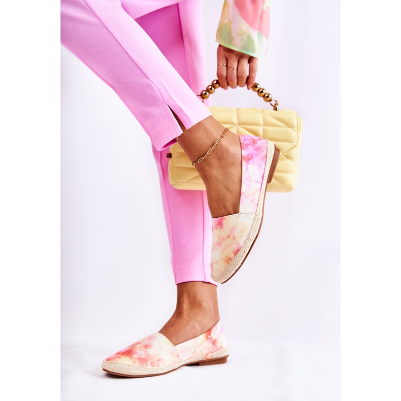 PG1 Naisten espadrillit, pinkki-keltainen Santana beige vaaleanpunainen 2