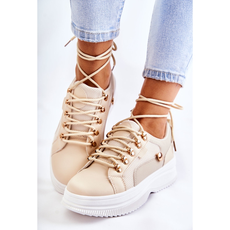 PG1 Naisten urheilukengät Beige Salmira 2