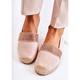 PG1 Naisten espadrillit Cubic Zirkonia Pink Massalilla vaaleanpunainen 2