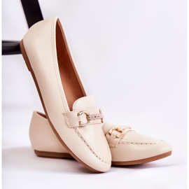 PG1 Naisten nahkahousut beige Godley 1