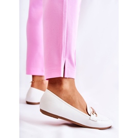 PG1 Naisten valkoiset nahkaiset loaferit Godley valkoinen 2