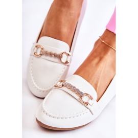 PG1 Naisten valkoiset nahkaiset loaferit Godley valkoinen 1