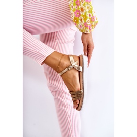 PG1 Naisten sandaalit kullalla Cubic Zirkonia Sorritalla kultainen 2