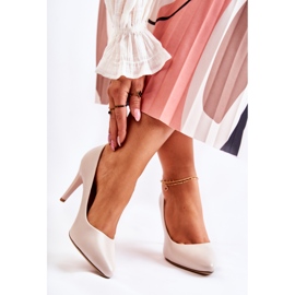 Sergio Leone Klassiset nahkaiset stilettot vaaleanharmaat maagisesti 2