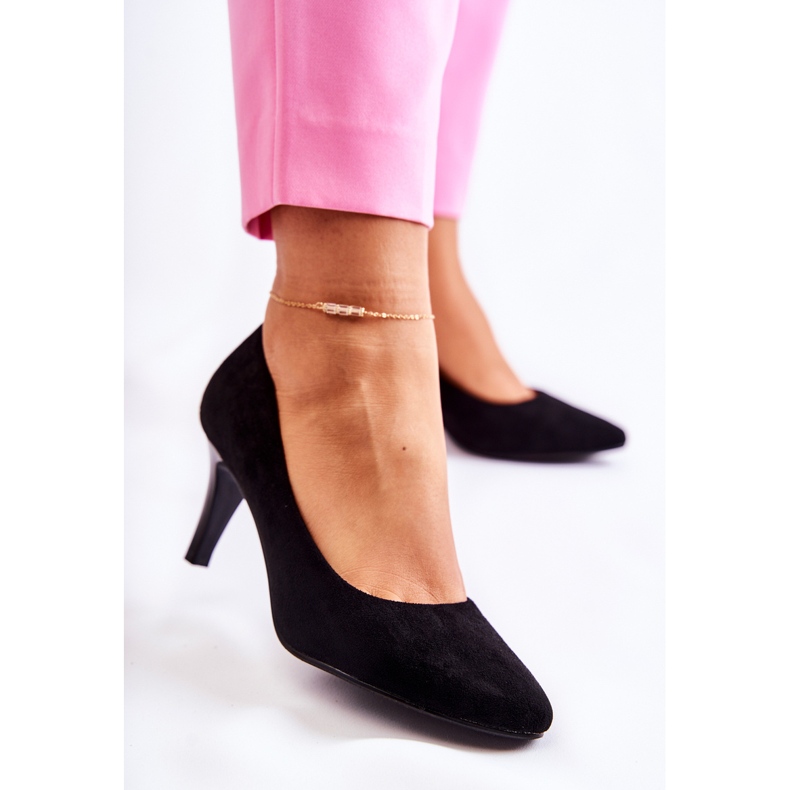 Sergio Leone Naisten klassiset mokkanahkapumput, musta Semprella 2