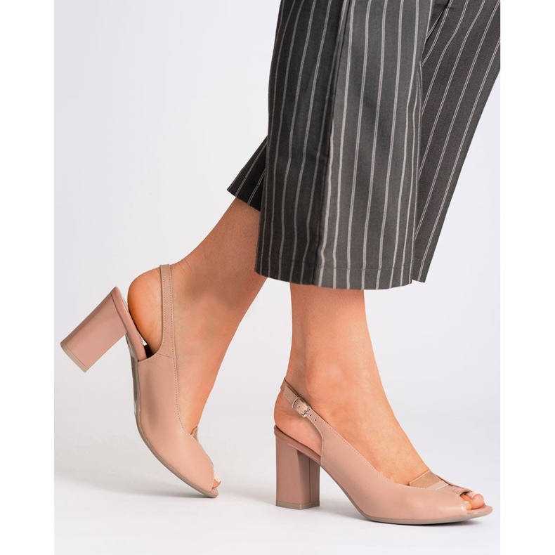 Marco Shoes 1177P vaaleanpunaiset sandaalit kultaa vaaleanpunainen 2