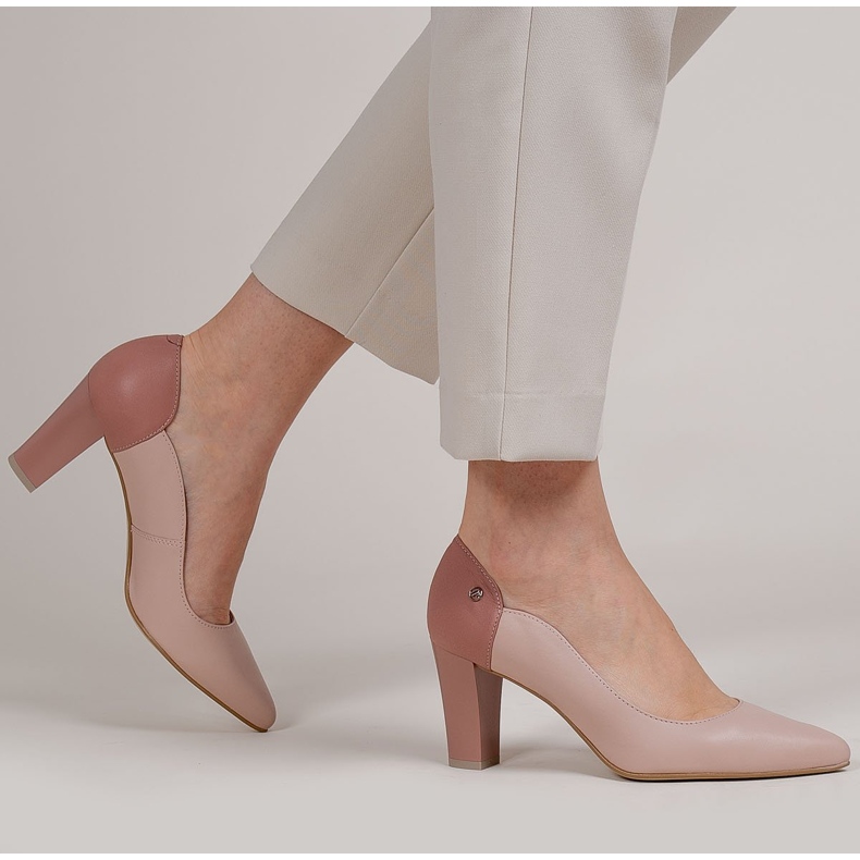 Pink Marco Shoes naisten pumput vaaleanpunainen 2