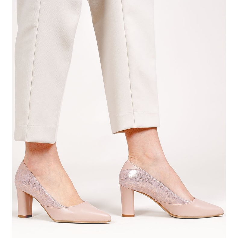 Marco Shoes Naisten pumput puuterin vaaleanpunaisen värisenä vaaleanpunainen 1