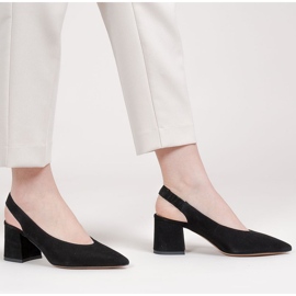 Marco Shoes Mustat sandaalit 1501P hihnalla ja kumilla 1